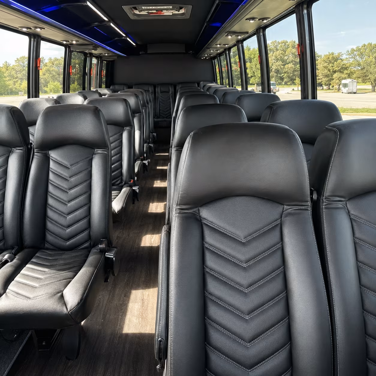 28 passenger minibus inside