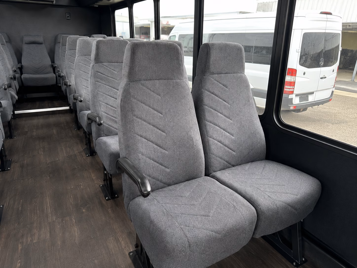 meridian 20 passenger minibus inside