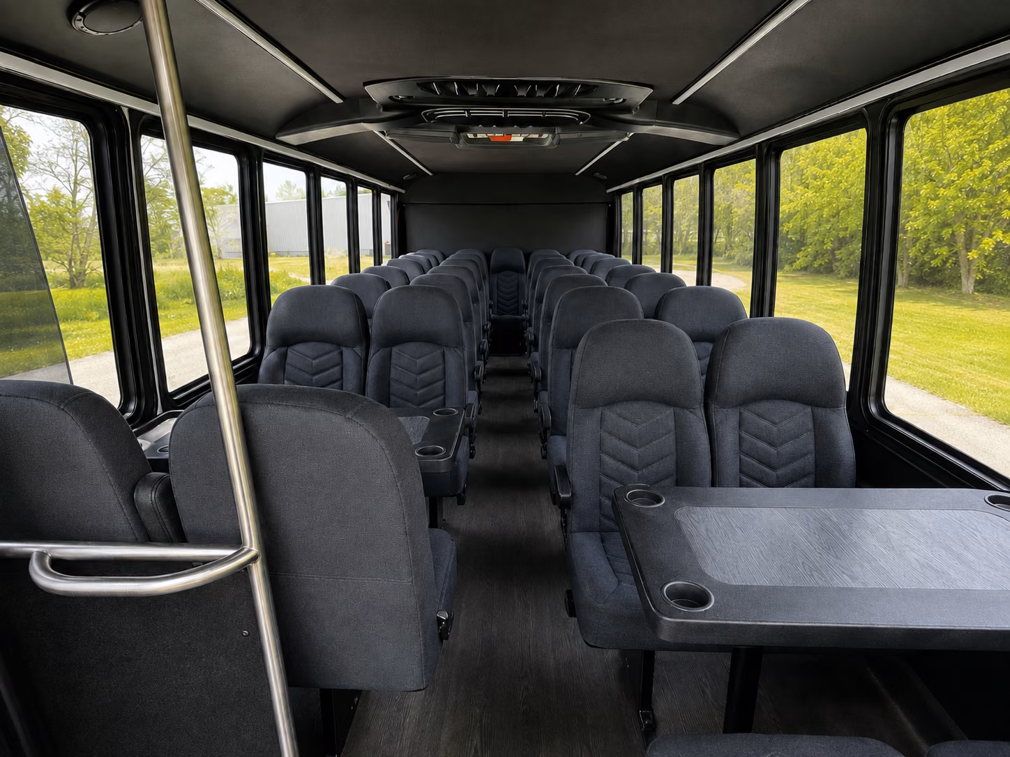 meridian 20 passenger minibus interior