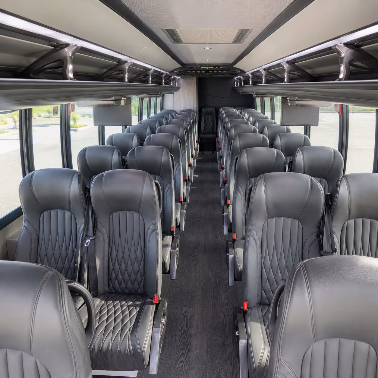 meridian 35 passenger minibus interior