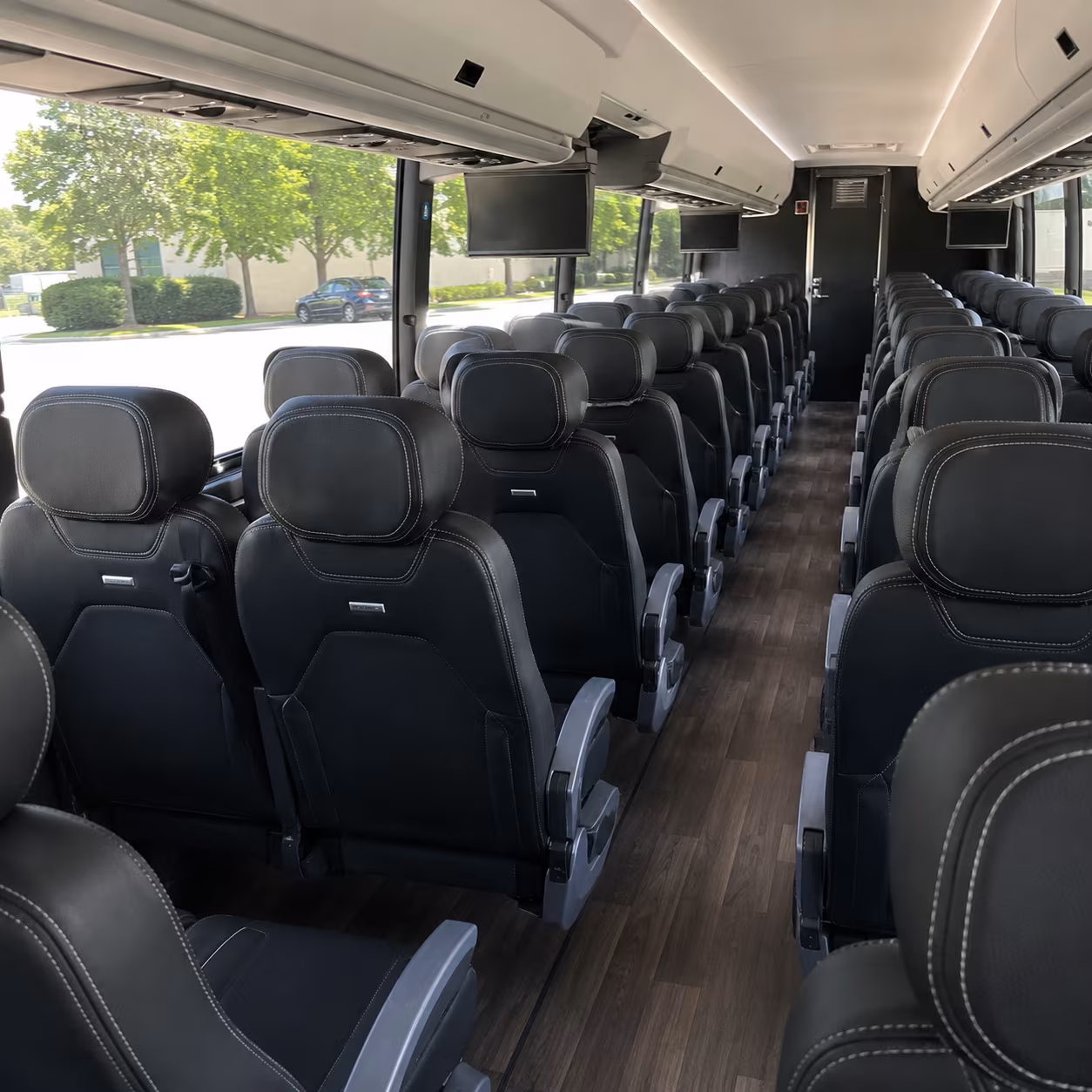 meridian 56 passenger charter bus interior